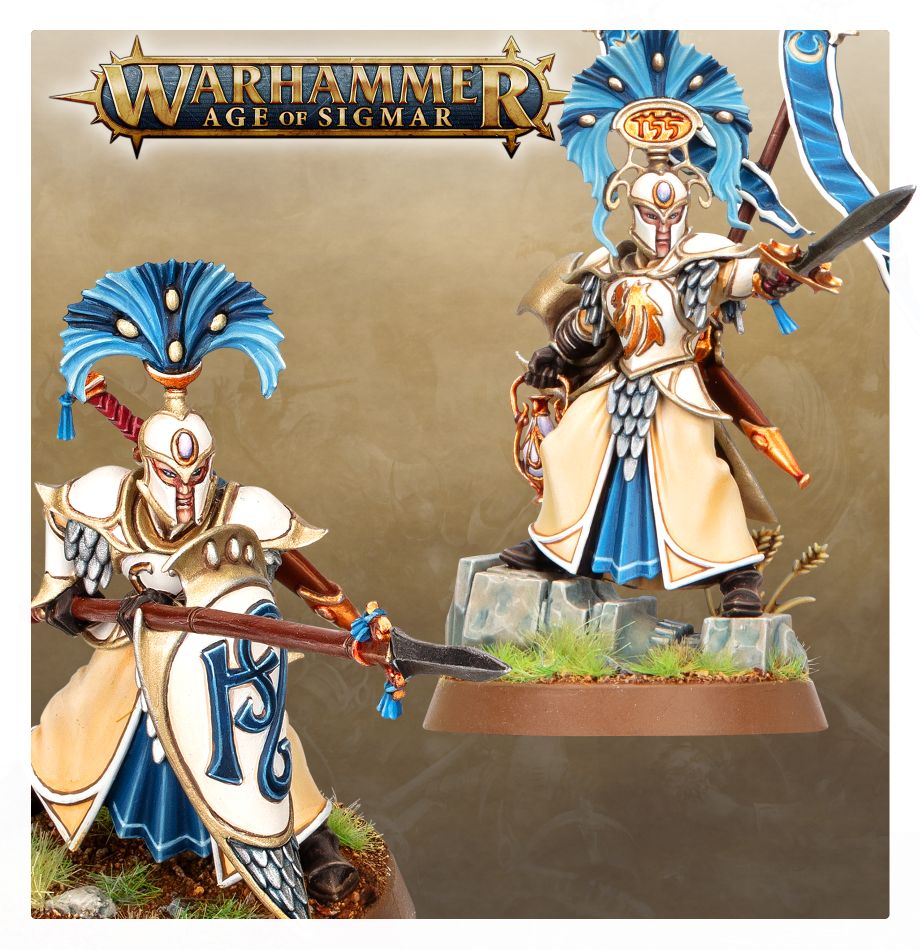 Lumineth Realmlords: Vanari Auralan Wardens model detail - Loaded Dice