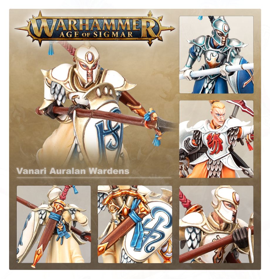 Lumineth Realmlords: Vanari Auralan Wardens model detail - Loaded Dice