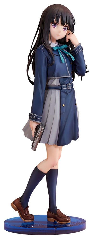Good Smile Company 1/6 Takina Inoue Key Visual Ver. figure from Lycoris Recoil in navy uniform with pistol