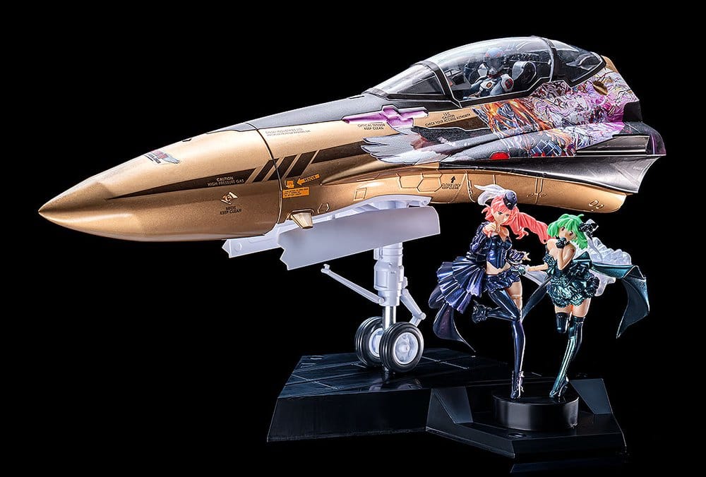 Macross Frontier YF-29 Fighter Nose Galaxy Set by Max Factory on a black backdrop