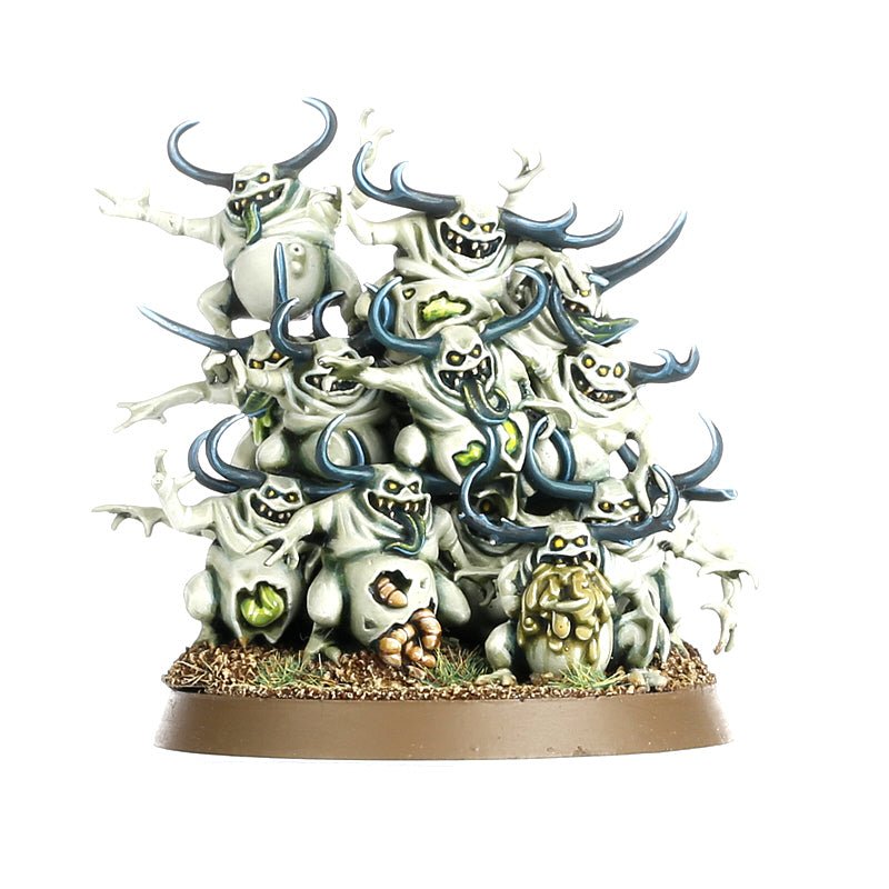 Maggotkin of Nurgle: Nurglings painted miniature - Loaded Dice