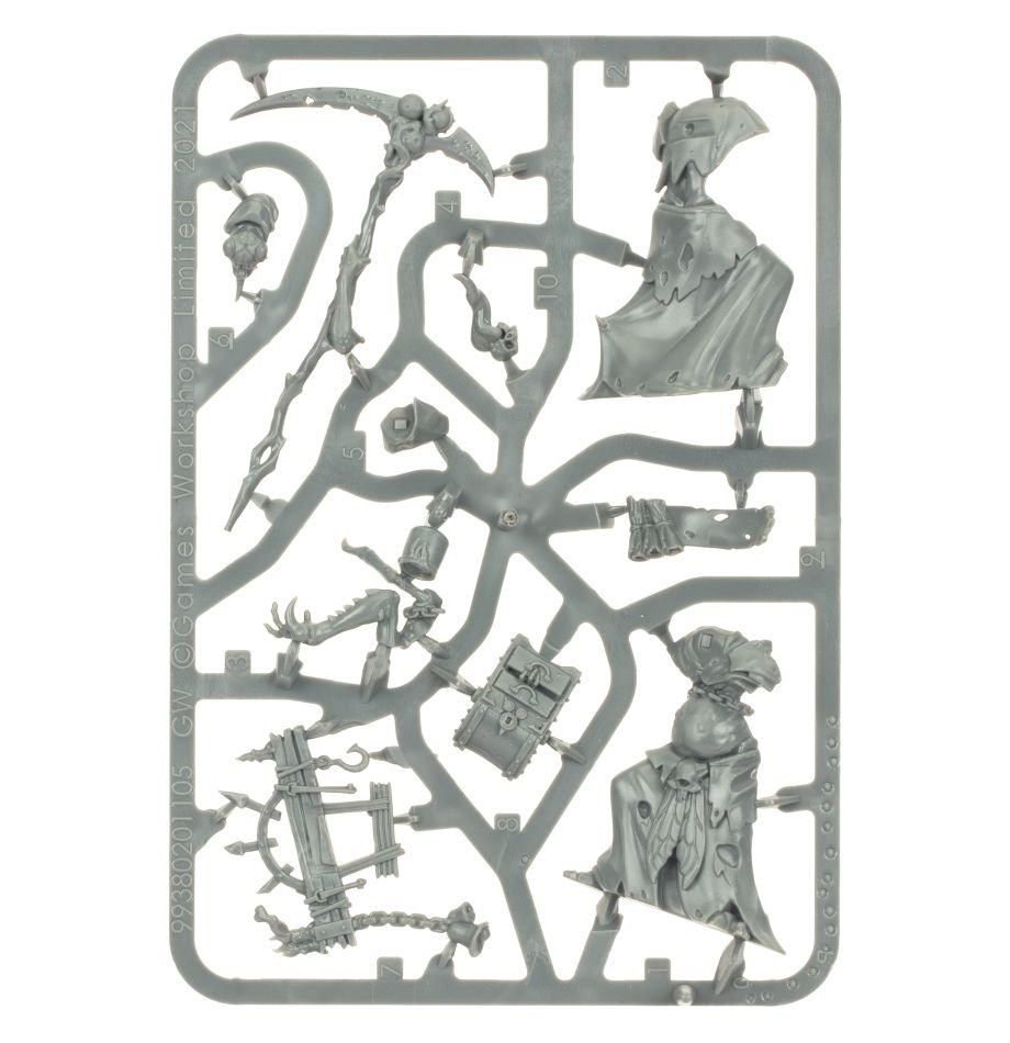 Maggotkin of Nurgle: Rotbringer Sorceror sprue contents - Loaded Dice