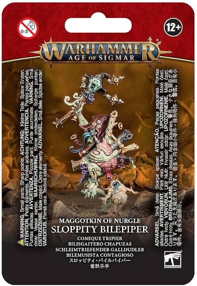 Games Workshop Maggotkin of Nurgle Sloppity Bilepiper Age of Sigmar box, front