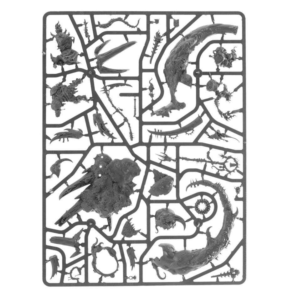 Maggotkin of Nurgle: The Glottkin sprue contents - Loaded Dice