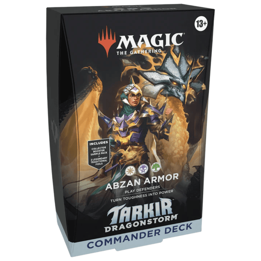 Magic The Gathering: Tarkir Dragonstorm Commander Deck - Abzan Armor preconstructed deck