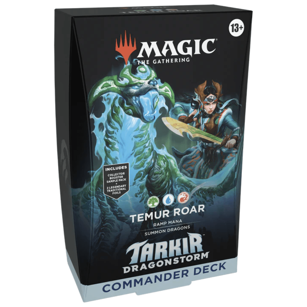 Magic The Gathering: Tarkir Dragonstorm Commander Deck - Temur Roar preconstructed deck
