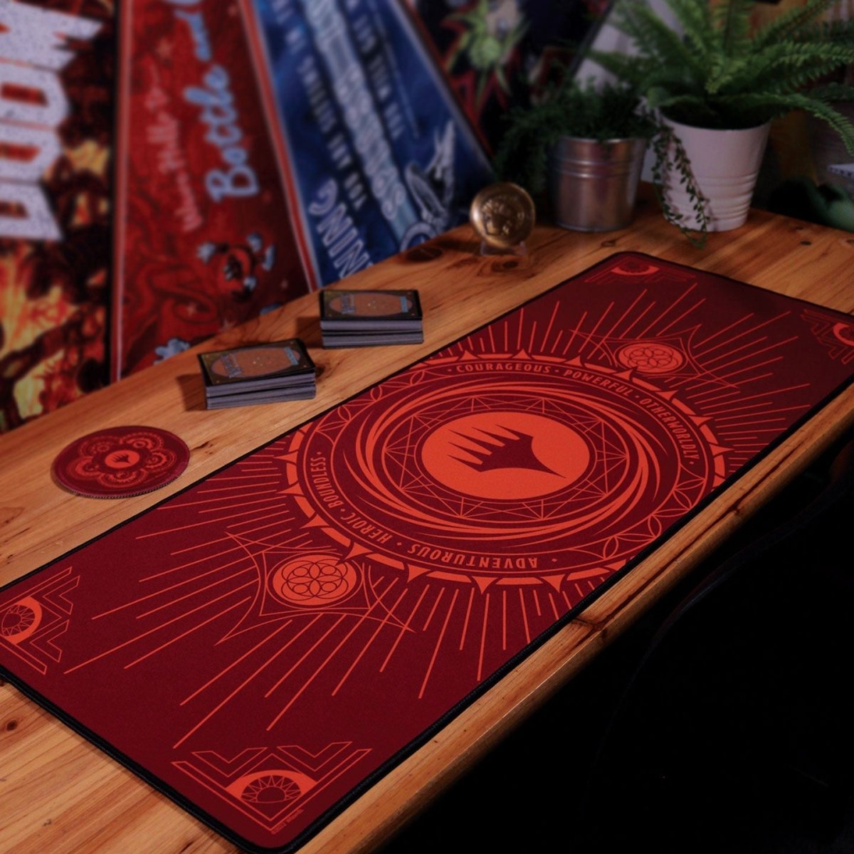 Magic the Gathering XL Desk Pad & Coaster Set - Loaded Dice