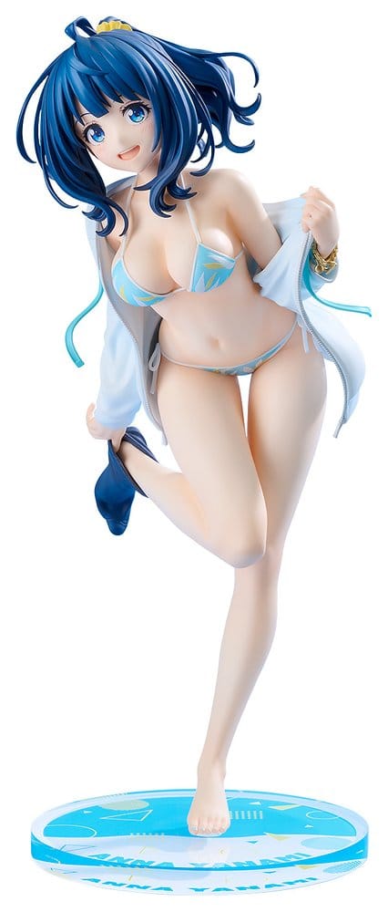Makeine 1/7 scale Anna Yanami Swimsuit Ver. figure in bikini and open jacket, full front view