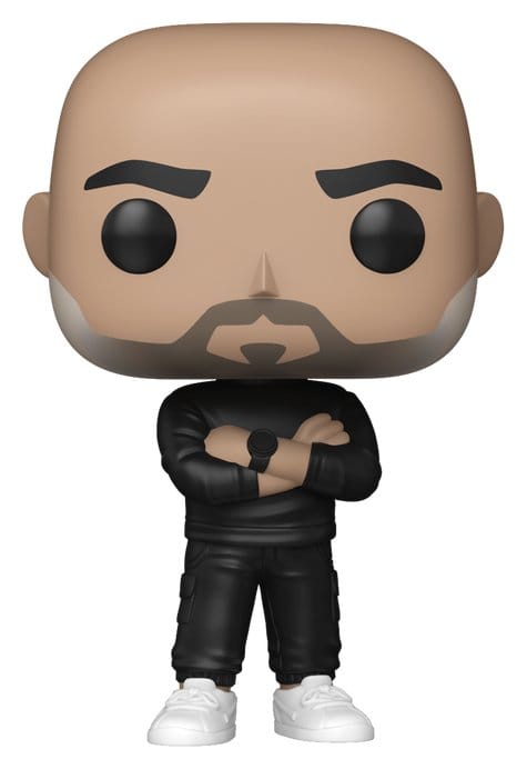 Funko Pop! Football Pep Guardiola figure in black jacket with arms folded