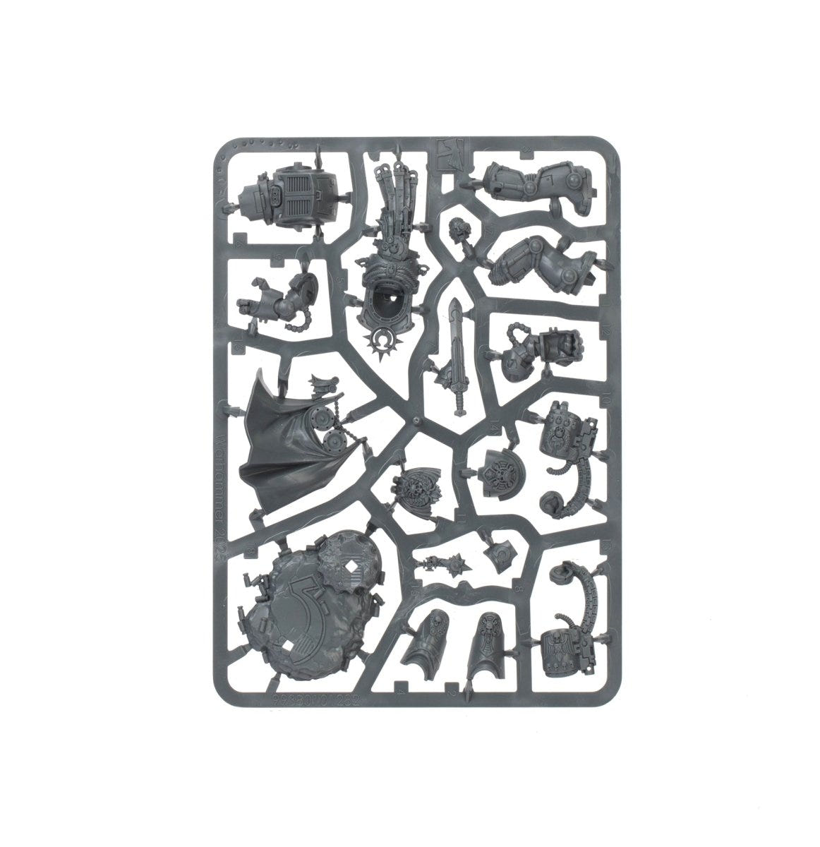 Marneus Calgar in Armour of Antilochus unpainted plastic sprue, frame 1 of 1