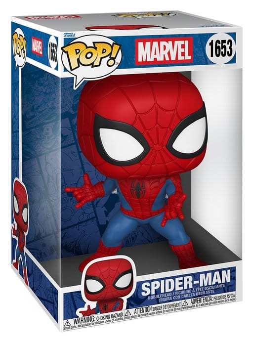 Funko Super Sized Jumbo Pop! Marvel Spider-Man number 1653 in window box