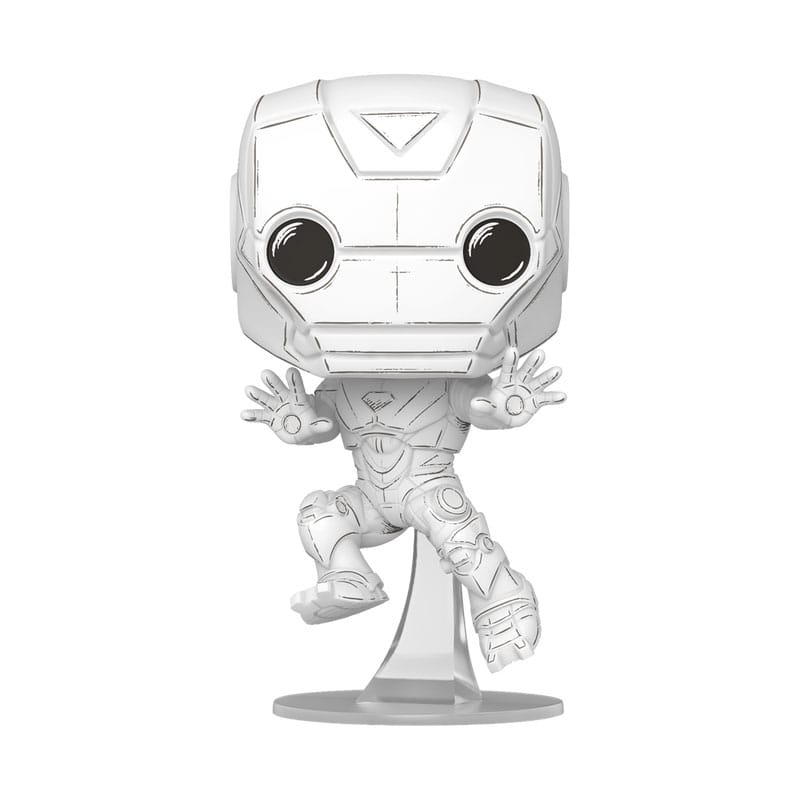 Marvel Funko POP! Sketched - Iron Man 9cm (1572) - Loaded Dice