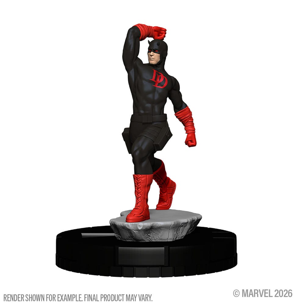 Marvel HeroClix Hell's Kitchen Heroes set, Daredevil figure in black and red suit