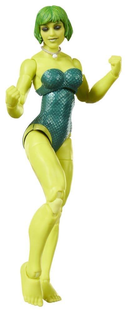 Marvel Legends Marvel's Marrina figure by Hasbro in green scaled swimsuit, front view