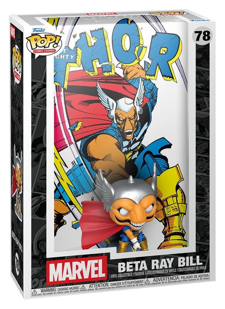 Beta Ray Bill Funko POP! Comic Covers set in its Marvel The Mighty Thor packaging, number 78