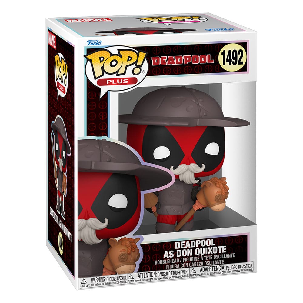 Funko Pop! Plus Deadpool as Don Quixote vinyl figure 1492 in its window display box