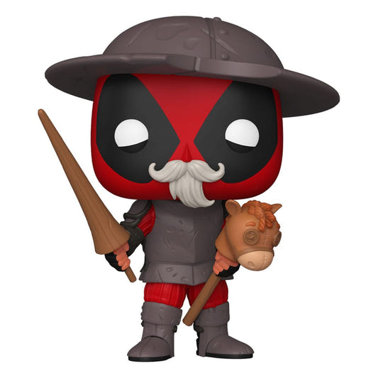 Funko Pop! Plus Marvel Deadpool as Don Quixote with lance, moustache and hobby horse
