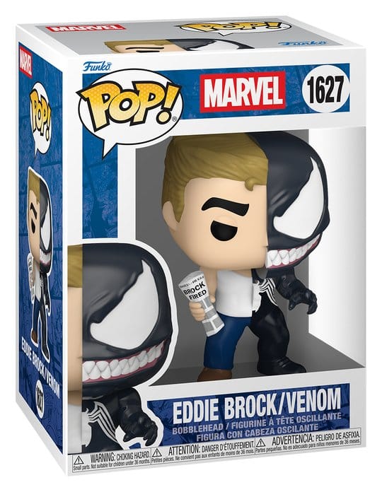 Marvel Funko Pop! Eddie Brock/Venom 1627 split bobblehead in its window box