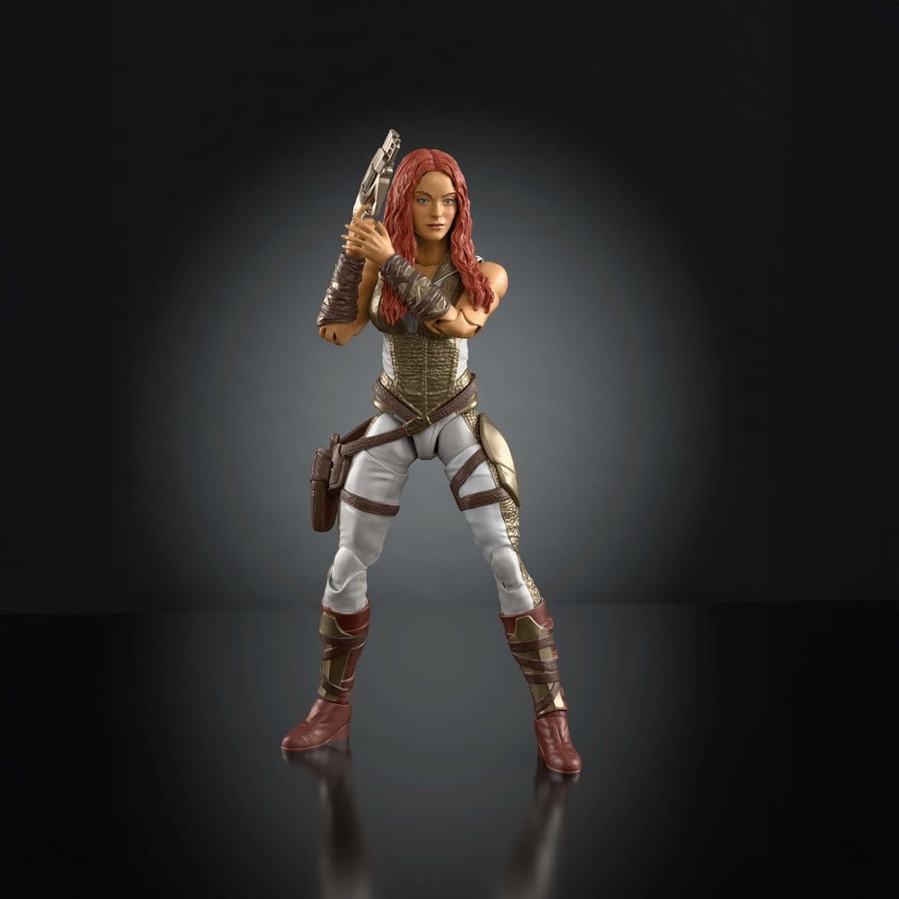 Masters of the Universe Chronicles Teela figure with sword raised over her shoulder