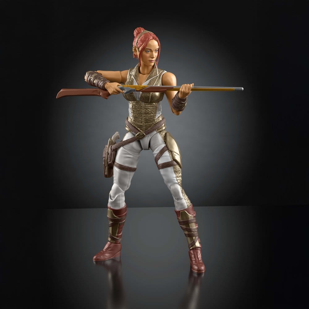 Masters of the Universe Chronicles Teela figure holding a long rifle across her body
