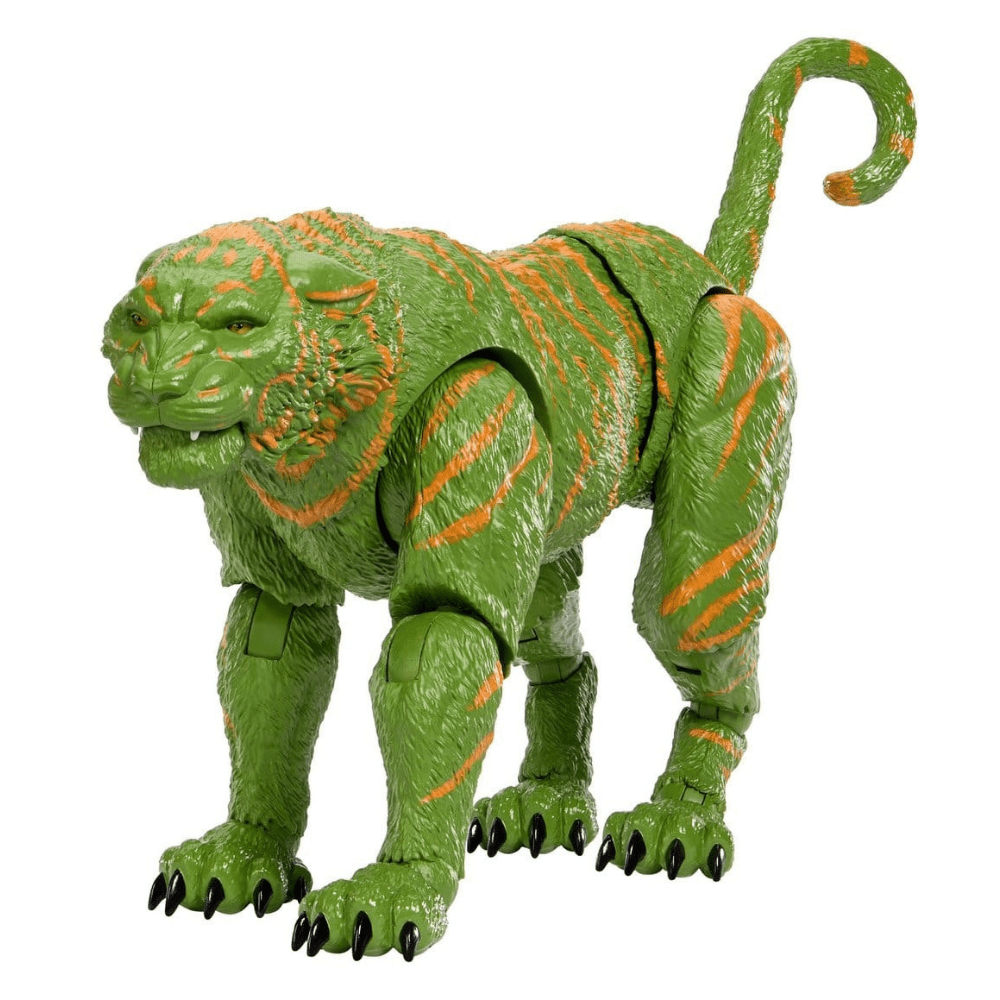 Mattel Masters of the Universe Movie Chronicles Battle Cat figure in green with orange stripes