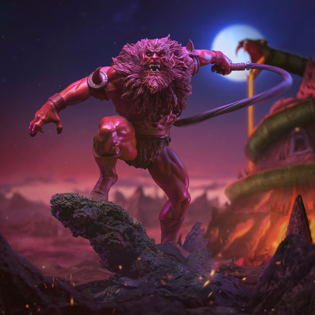 Masters of the Universe Art Scale Statue 1/10 Red Beast Man (Exclusive 2024) 23 cm ETA 14 Days - Loaded Dice