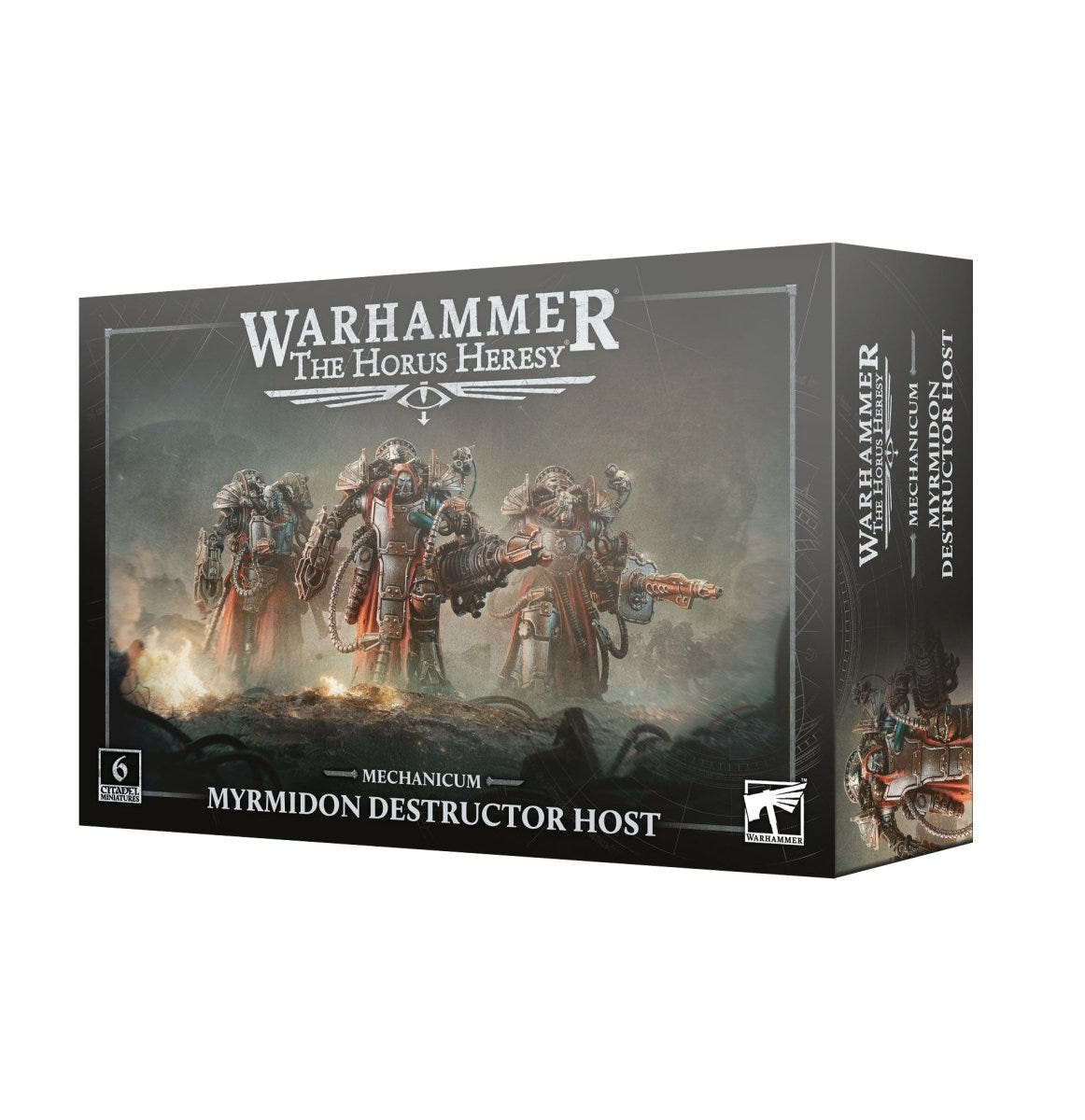 Games Workshop Horus Heresy Mechanicum Myrmidon Destructor Host box front, 6 miniatures