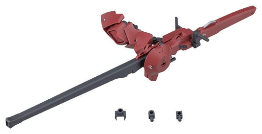 Kotobukiya Megalomaria Metamorphose Unit Criminal Buster accessory set with a long red and grey weapon