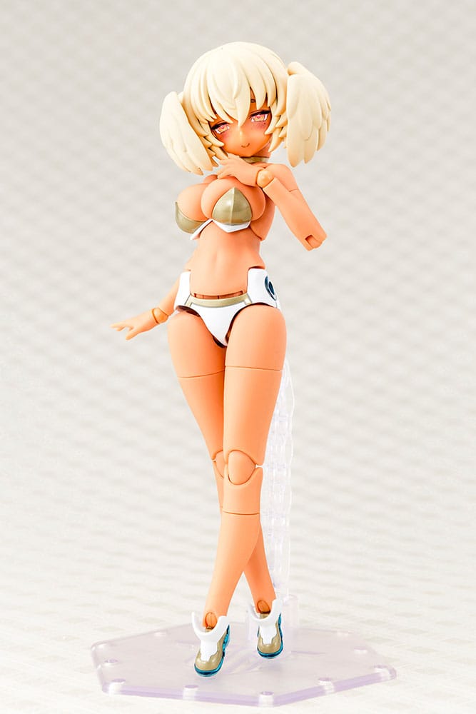 Kotobukiya Megami Device Puni Mofu Kin Xiao in unarmed mode with gold swimsuit, front view