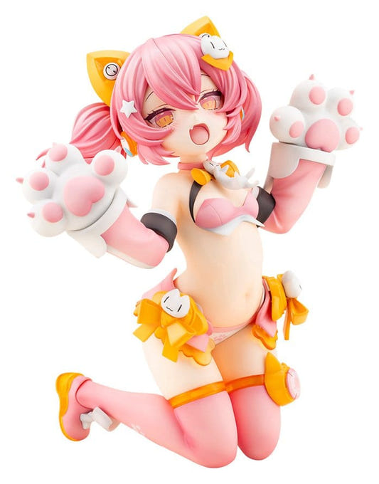 Kotobukiya Megami Device Puni Mofu Mao 2/1 figure kneeling with cat paws raised, on white