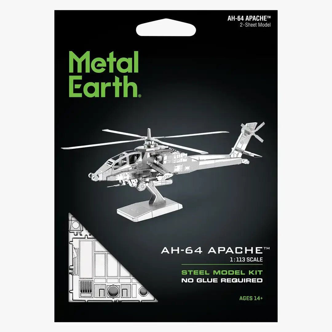 Metal Earth - AH-64 Apache Helicopter