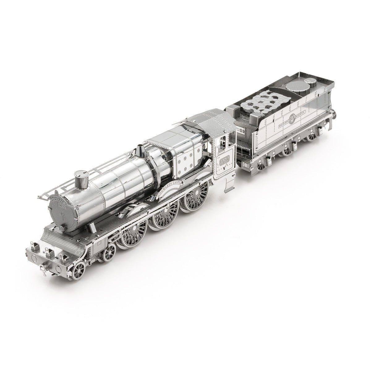 Metal Earth Harry Potter Hogwarts Express model kit built, angle view 1