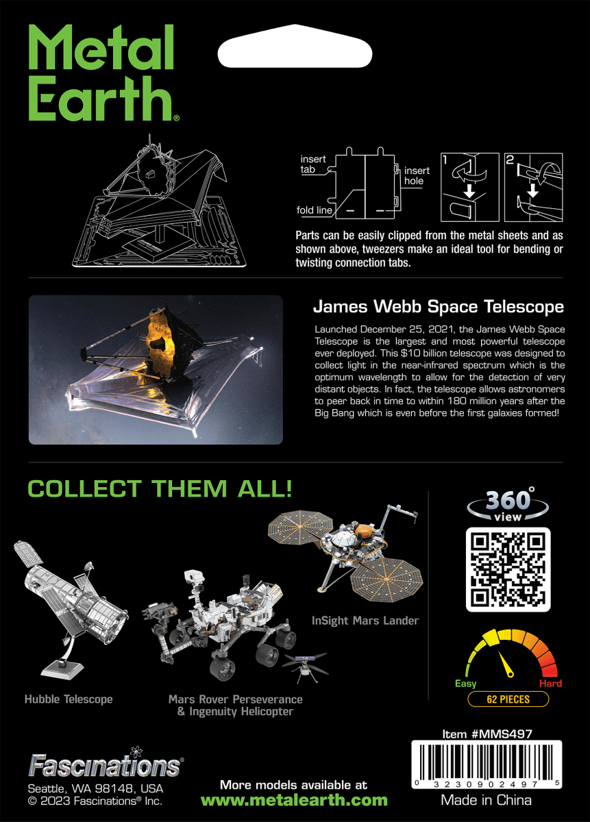 Metal Earth - James Webb Space Telescope