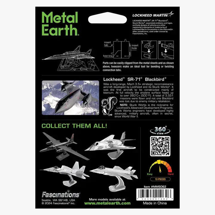 Metal Earth - SR-71 Blackbird – image 3