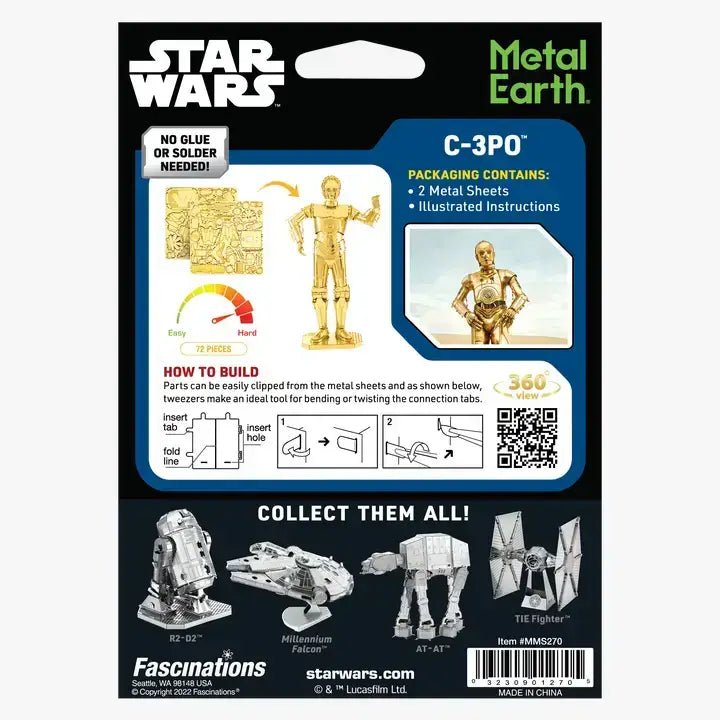 Metal Earth - Star Wars Gold C-3PO