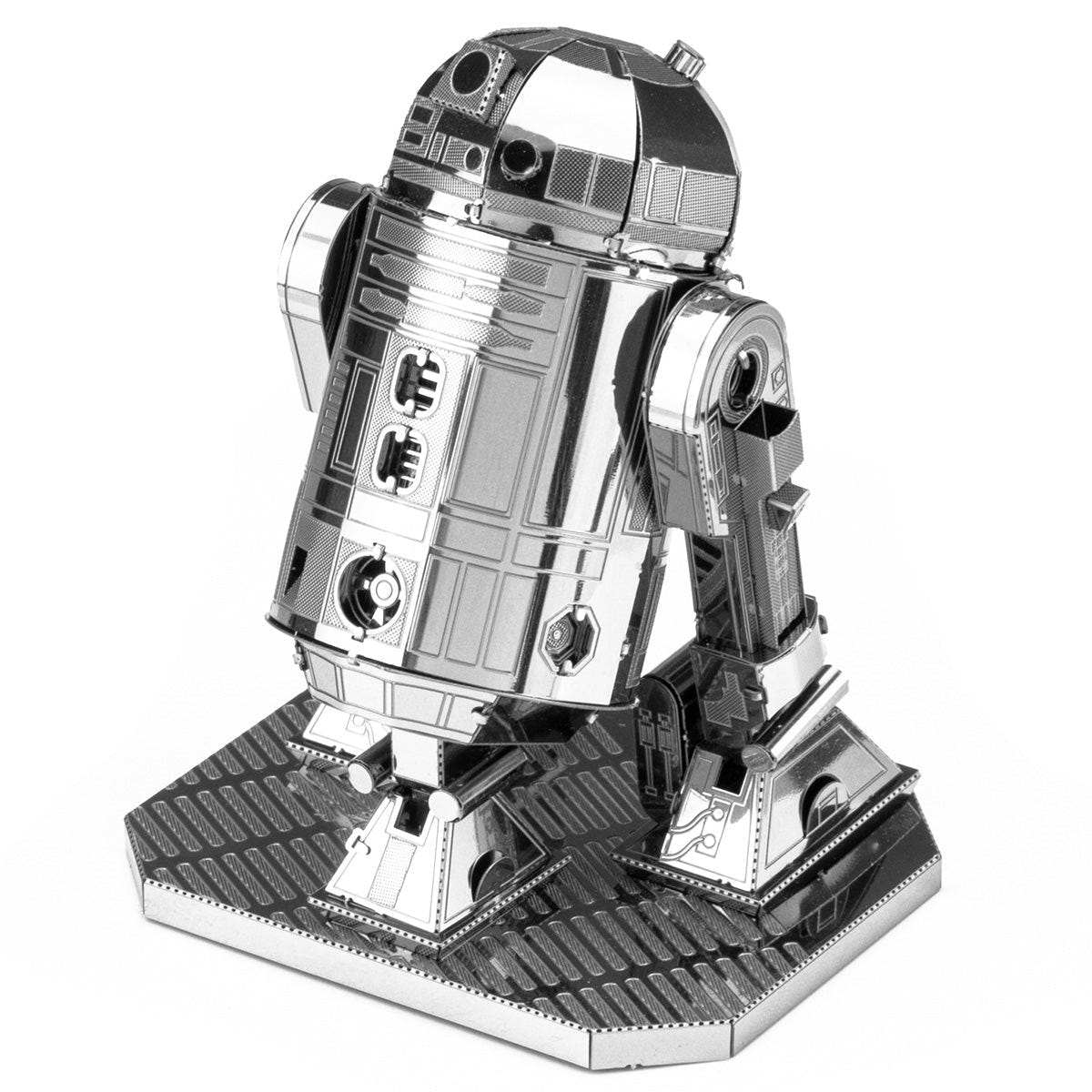 Metal Earth Star Wars R2-D2 model kit built, angle view 1
