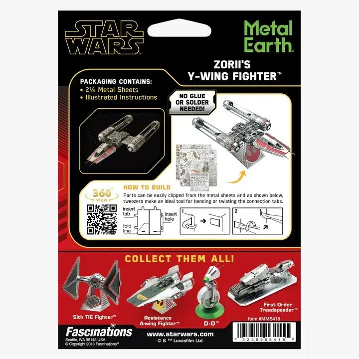 Metal Earth - Star Wars Zorii's Y-Wing Fighter