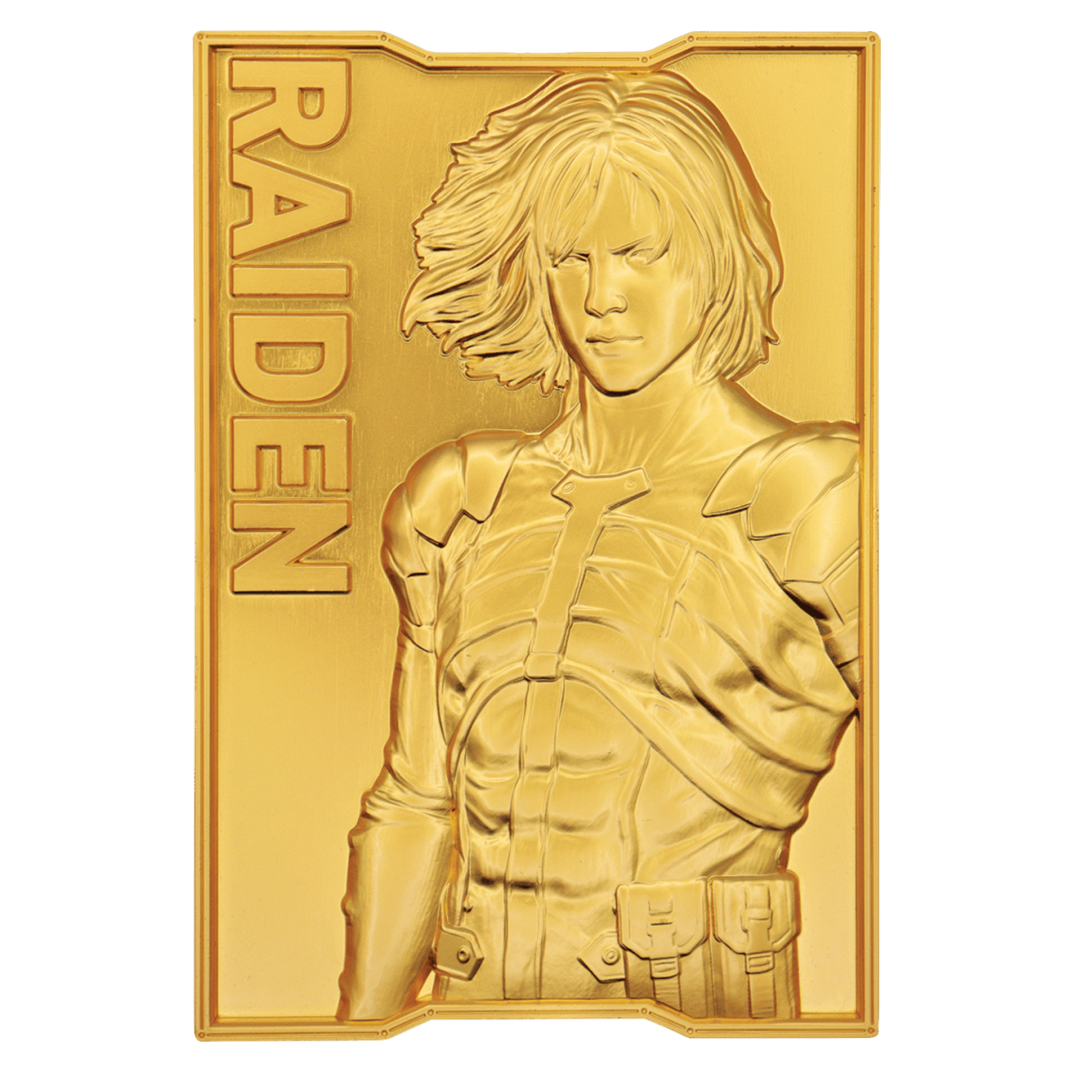 Metal Gear Solid 2 - 24k Gold Plated Raiden Ingot - Loaded Dice