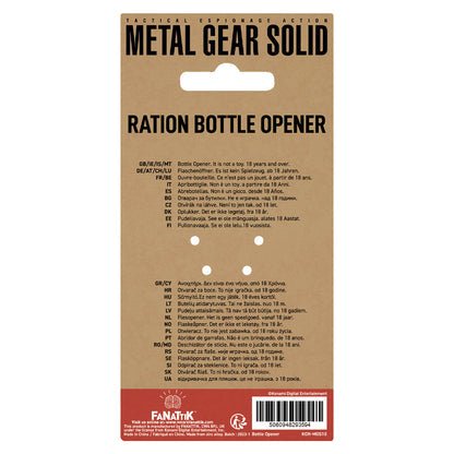 Metal Gear Solid Ration Bottle Opener - Loaded Dice