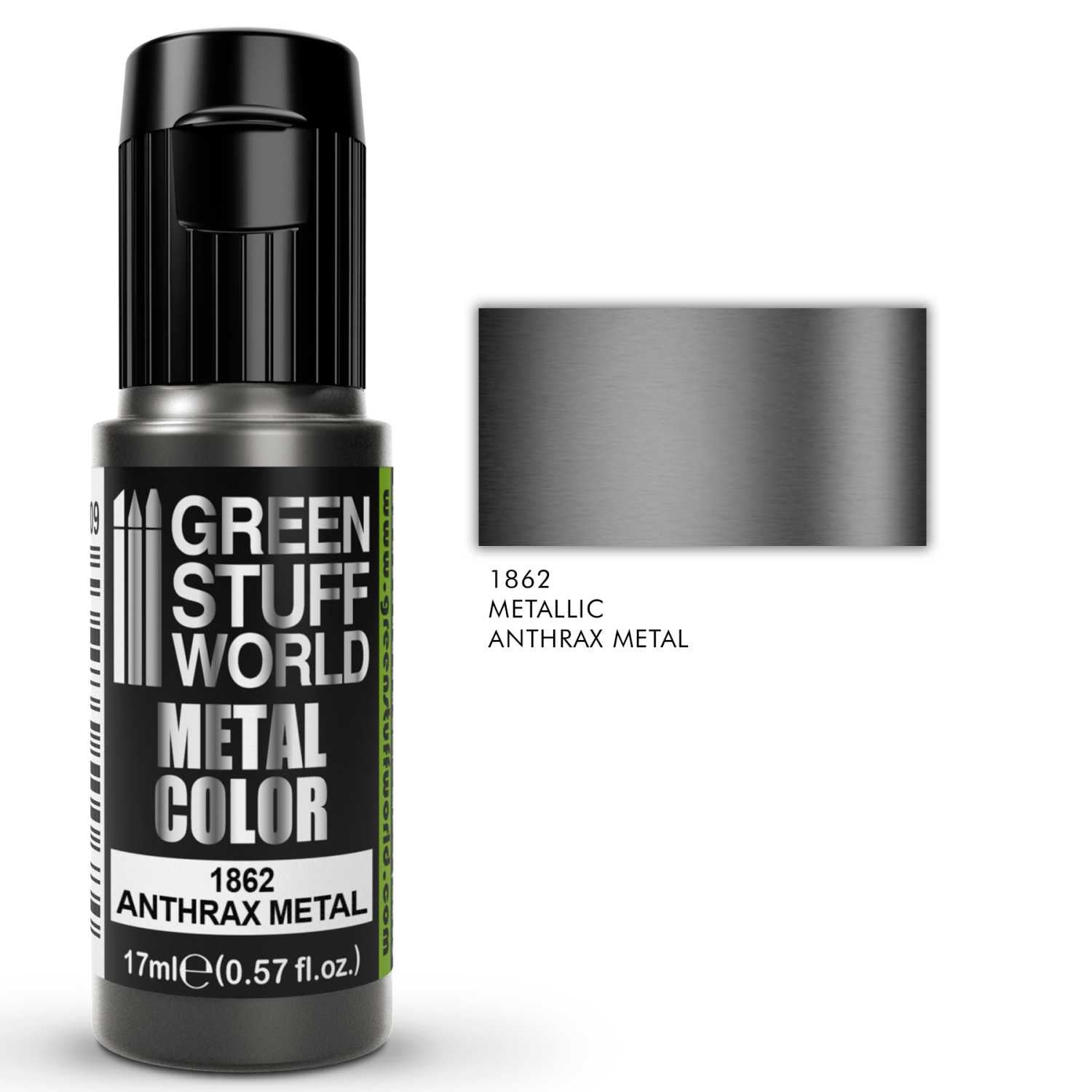 Green Stuff World Metallic Paint - Anthrax Metal