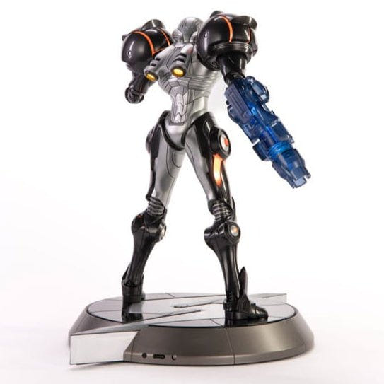 Rear three-quarter right view of the Metroid Prime Samus Phazon Suit statue