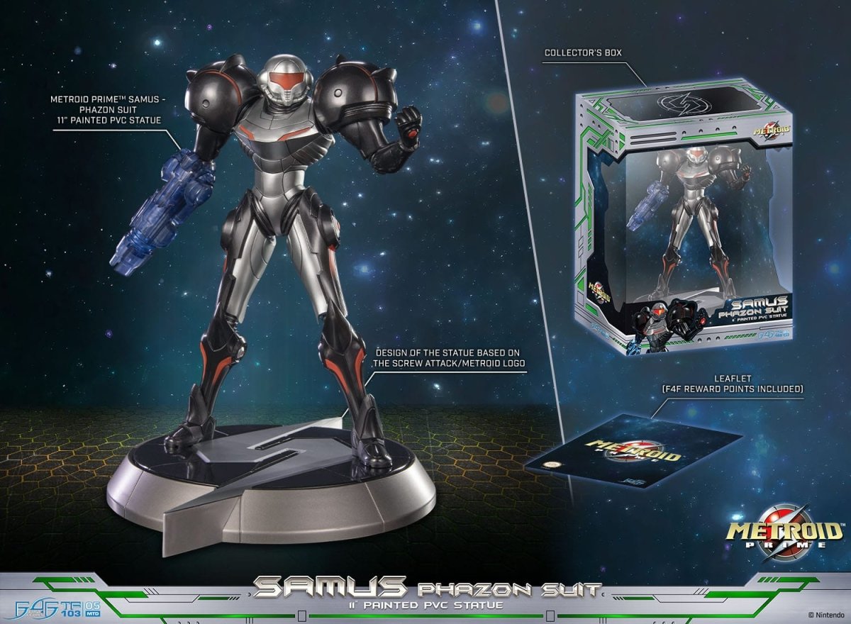 Metroid Prime PVC Statue Samus Phazon Suit Standard Edition 28cm - Loaded Dice