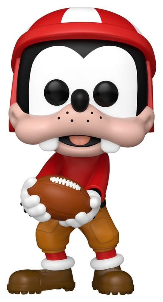 Funko POP! Goofy 1944 in a red football helmet and kit carrying an American football