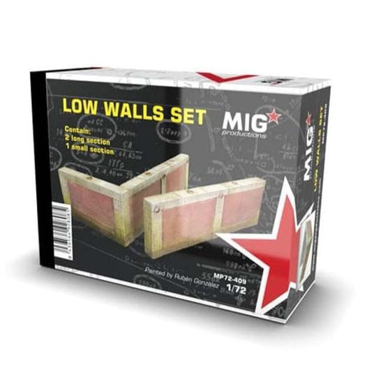 AK Interactive MIG Productions - Low Walls Set