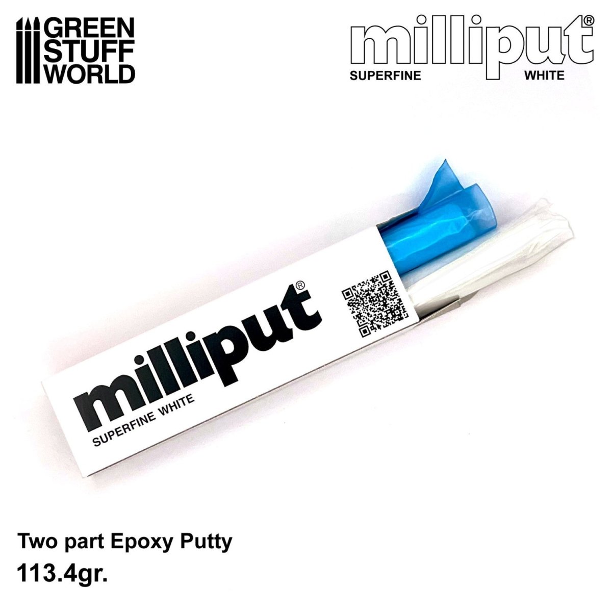 Milliput Super Fine White - Loaded Dice