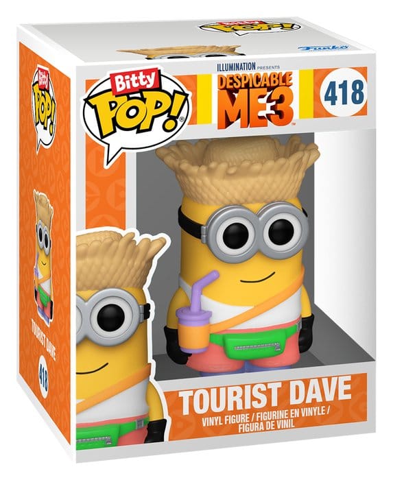 Minions Bitty POP! 2-Pack Pajama Bob & Tourist Dave 2cm