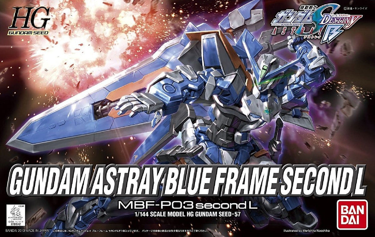 Bandai HG 1:144 Gundam Astray Blue Frame Second L - MK55601