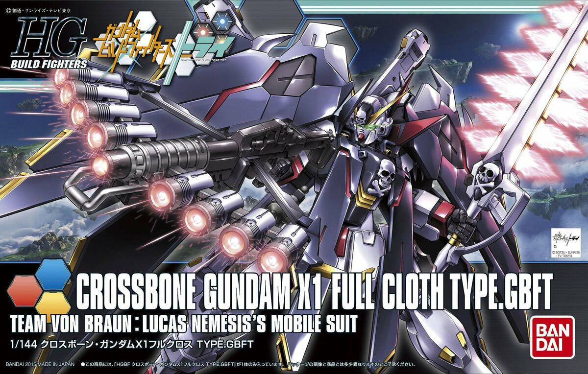 Bandai HGBF 1:144 Crossbone Gundam X1 Full Cloth Version GBF - MK57720