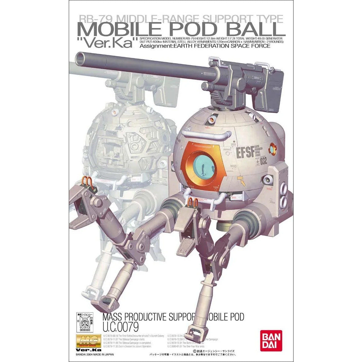 Bandai MG 1:100 Ball Version Ka - MK63542