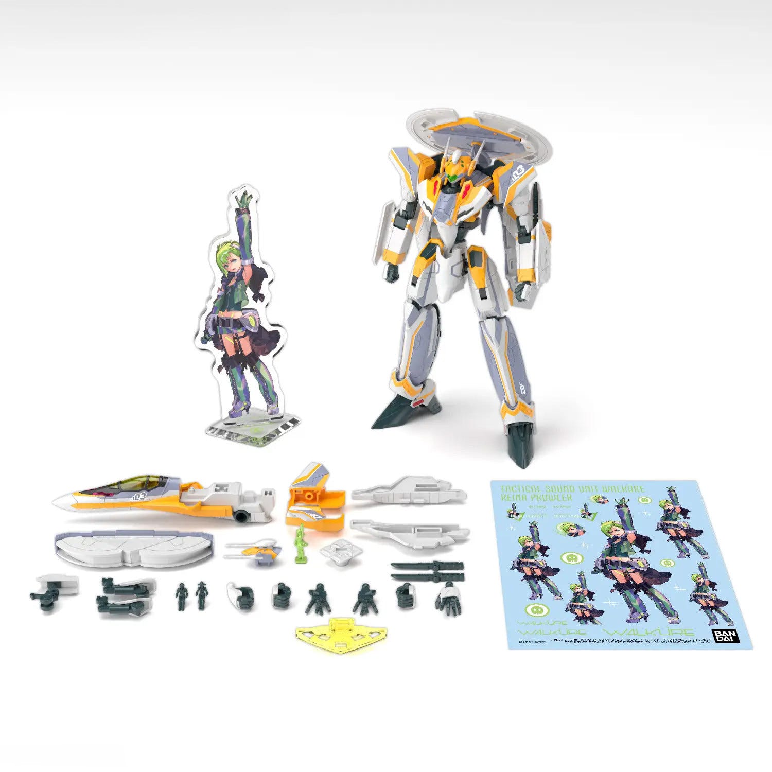 Bandai HG 1:100 VF-31E Siegfried (Chuck Mustang Use) Deluxe Set - MK72545